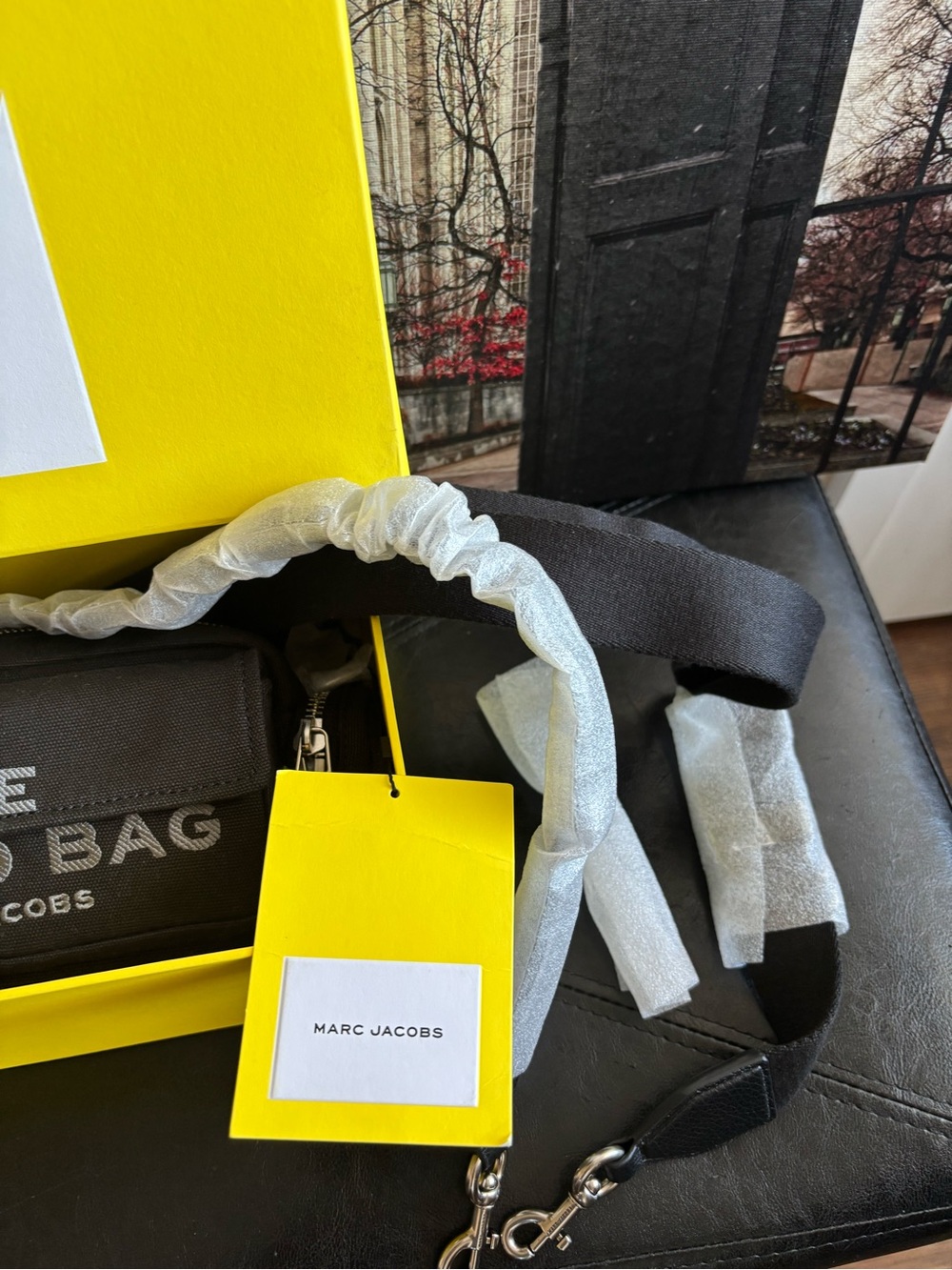 Marc Jacobs Black 'The Cargo Bag” Doble Strap - Picture 3 of 16